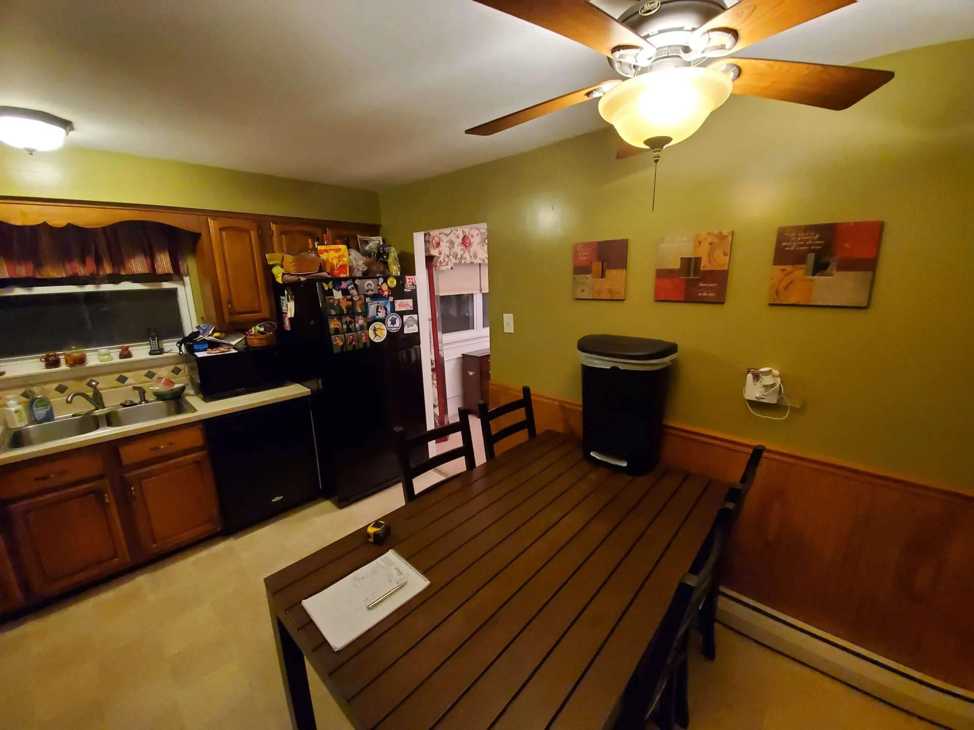 Open concept kitchen remodel before