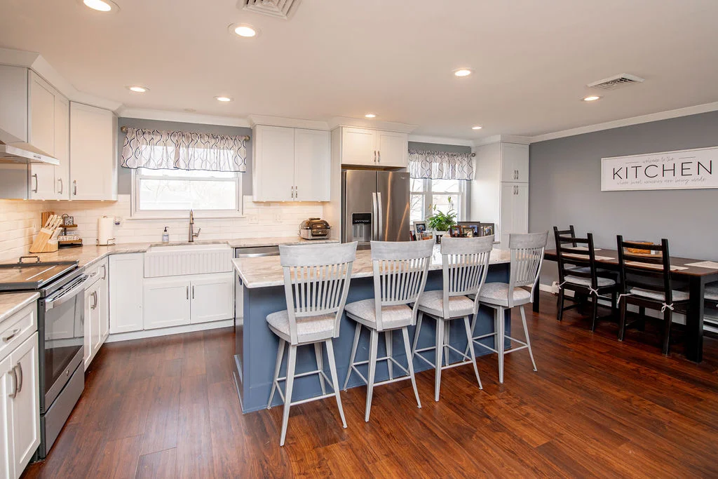 Open concept kitchen remodel project